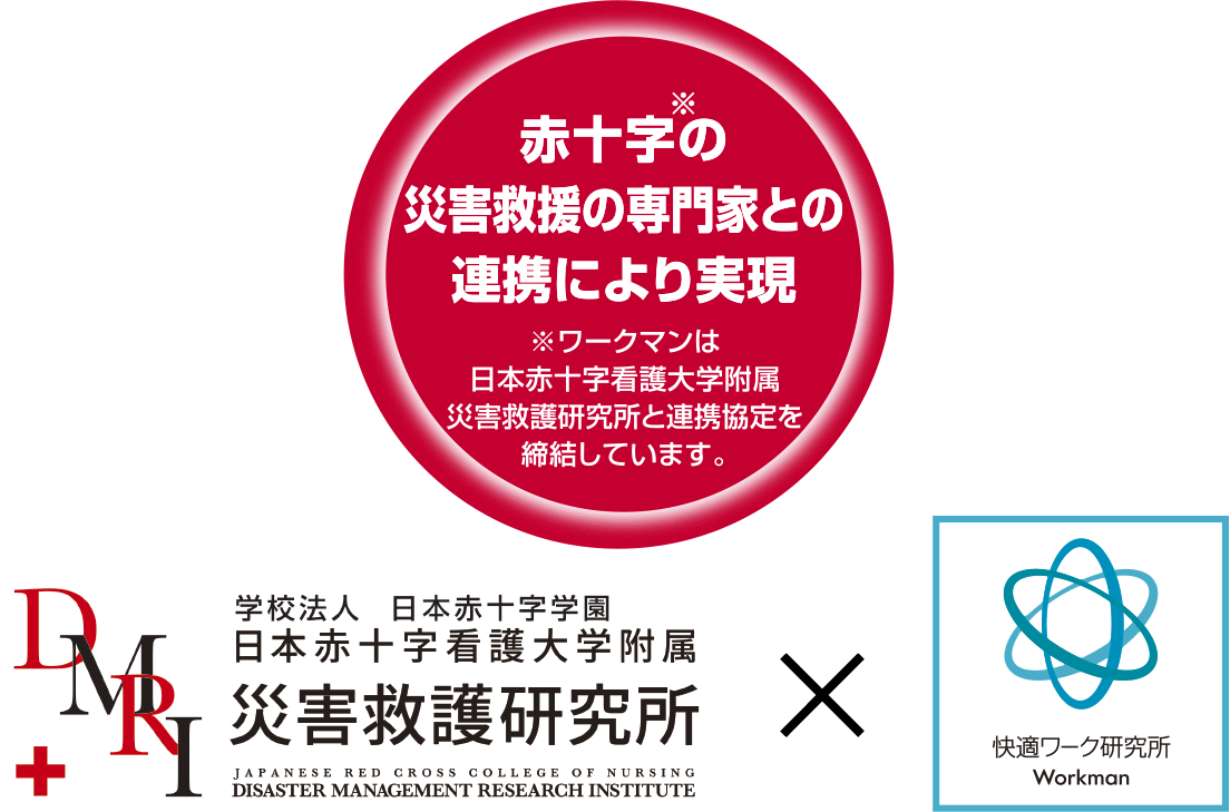 赤十字の災害救助の専門家との連携により実現