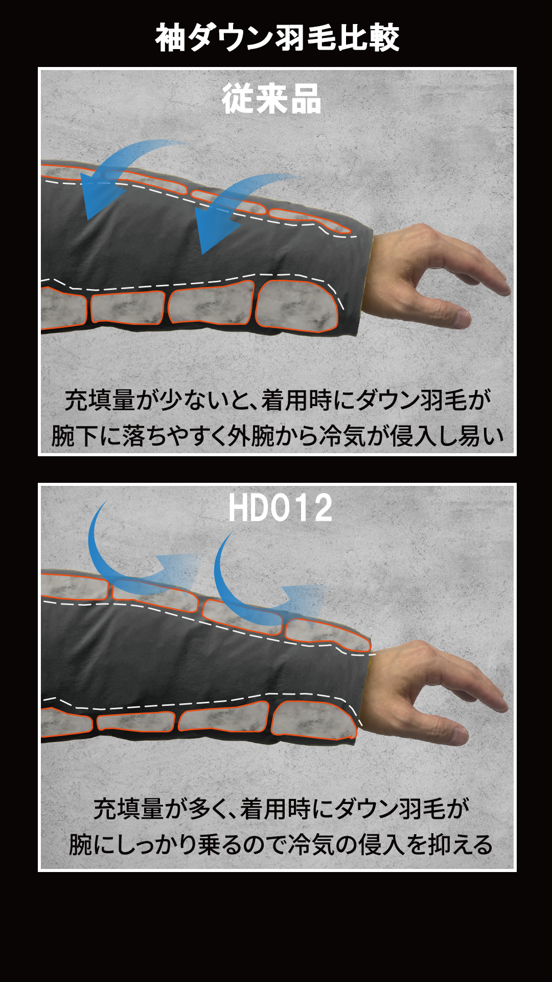 GIGA PUFF フュージョンダウンフーディ