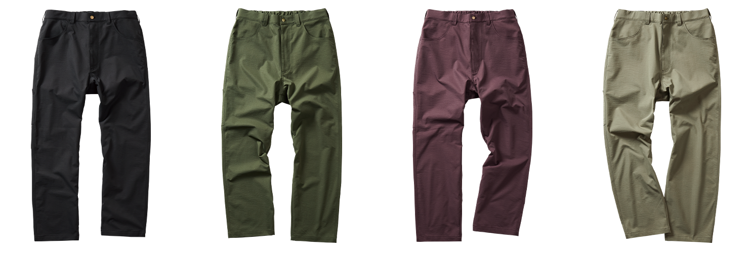 ストレッチペインターパンツカラバリ