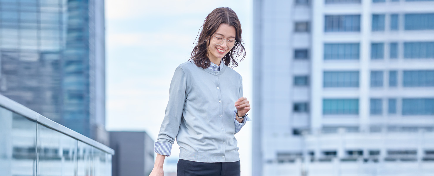 solotexカーディガン