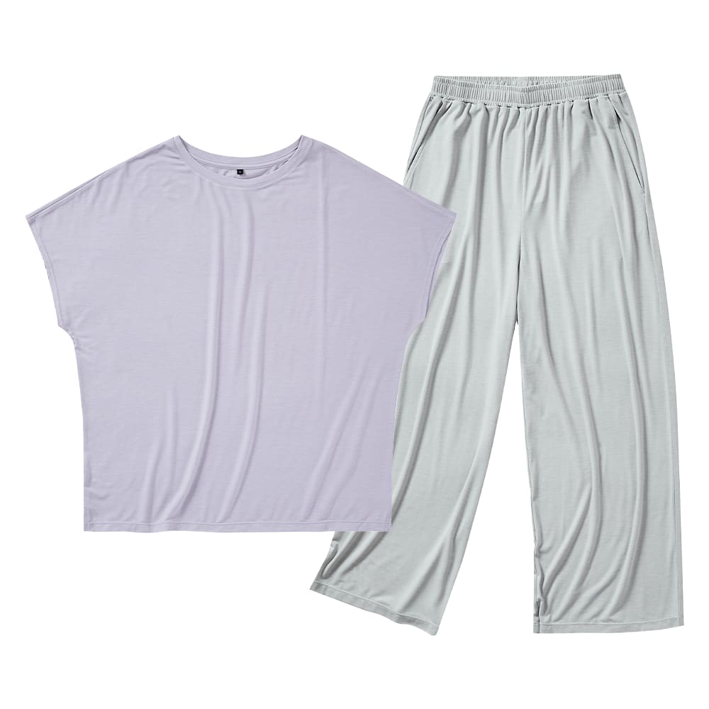 ラベンダー×グレー