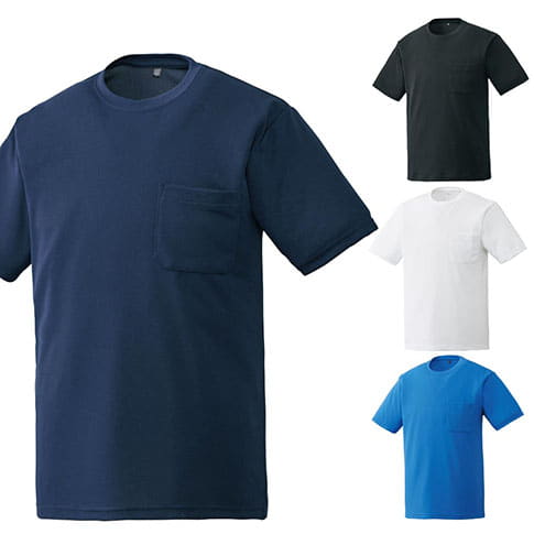 8110 吸汗速乾ハニカム ポケット付半袖tシャツ 作業着のワークマン公式オンラインストア