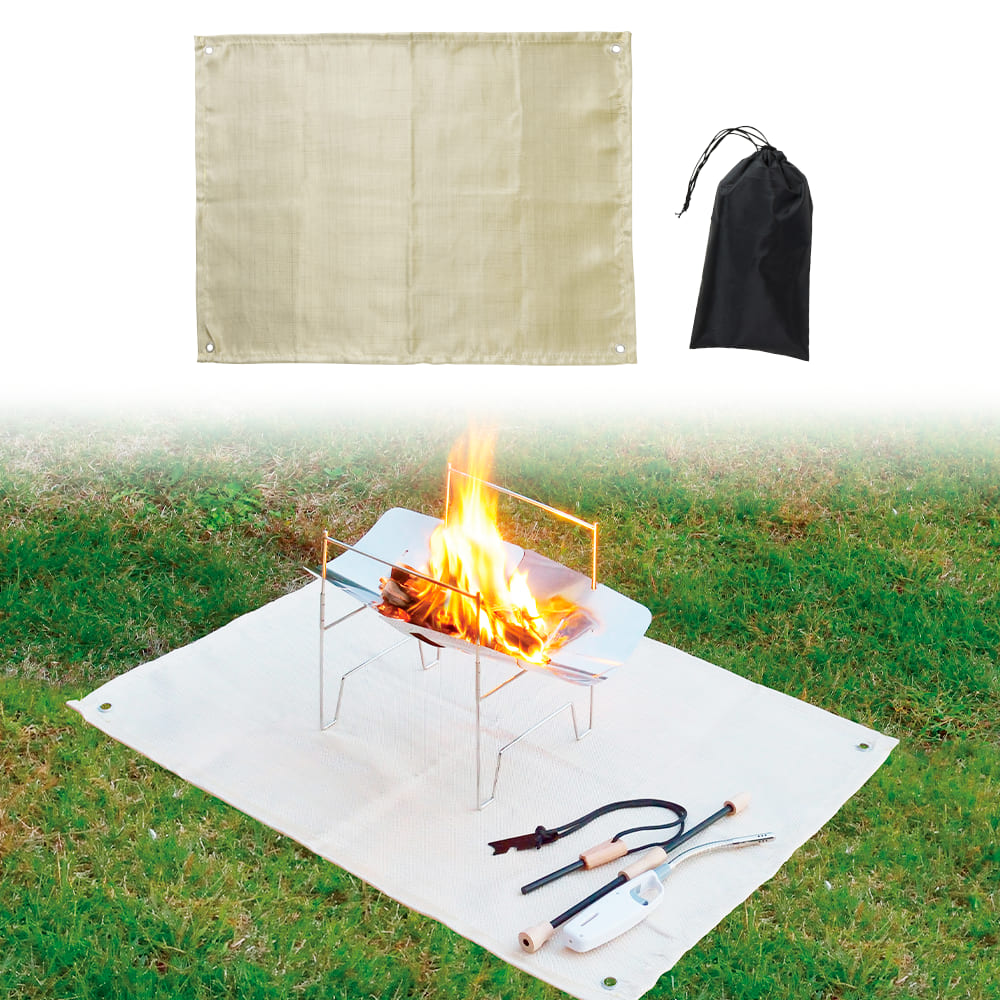 焚火耐熱シート(フリー ベージュ): アウトドア用品・キャンプ用品・アウトドアウェア ワークマン公式オンラインストア