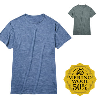 Spring Merino(スプリングメリノ)半袖丸首シャツ
