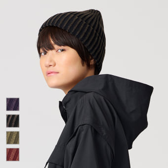 ピグメントニット帽 ビーニー／ワッチ