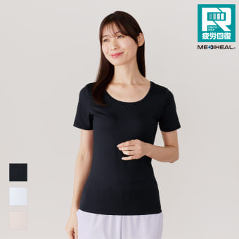 メディヒール(R)レディースUネック半袖インナー