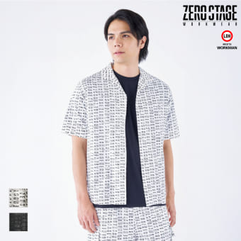 ゼロステージ半袖オープンカラーシャツ