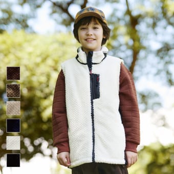 ダイヤフリース裏アルミベストキッズ