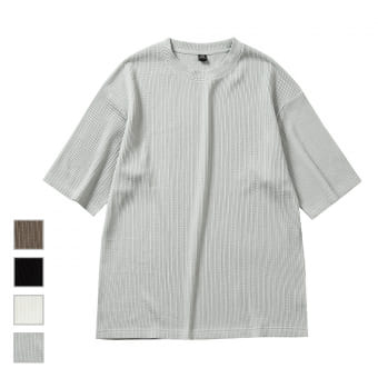 ドライテクスチャーリブ半袖Tシャツ