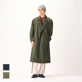 汚れが落ちやすいダブルボタンコート