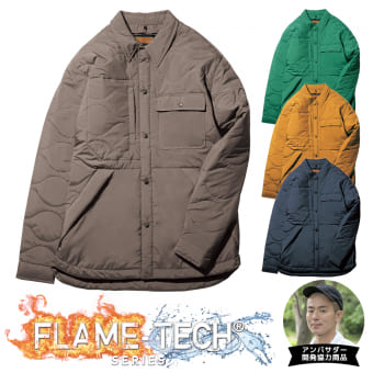 FLAME-TECH(R)(フレイムテック)洗えるフュージョンダウン2WAYシャツジャケット