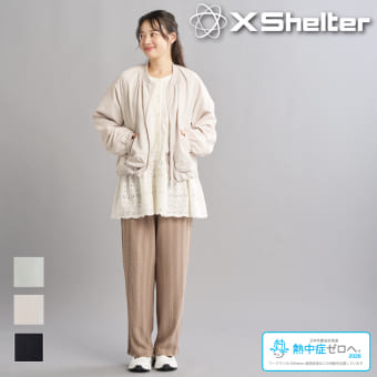 レディースエックスシェルター暑熱αギャザーブルゾン