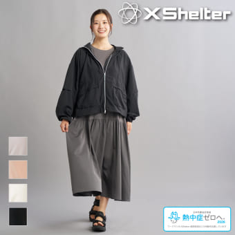 【予約販売】【3月末頃発送予定】レディースエックスシェルター暑熱αフードブルゾン