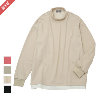 レディース裏シャギーレイヤープルオーバー