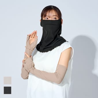 レディースメロウデザイン冷感フェイスカバー