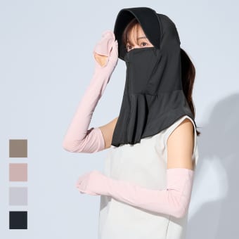 レディースUV冷感フルアームカバーミトン