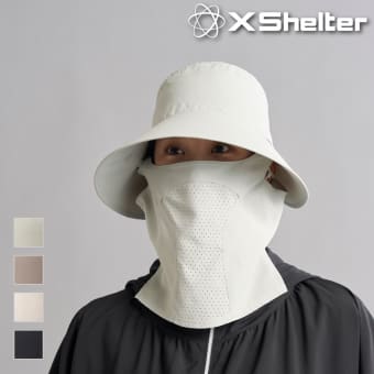 レディースエックスシェルター暑熱αハット＆フェイスガード