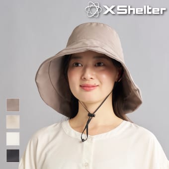 レディースエックスシェルター暑熱αロングブリムハット