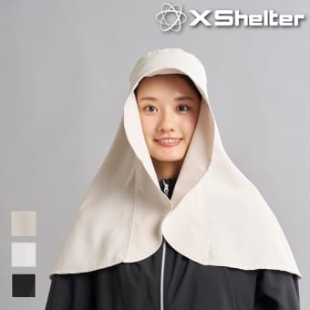 レディースエックスシェルター暑熱αフレアケープハット