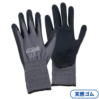 匠の手 13G天然ゴム中厚手背抜き手袋 1双