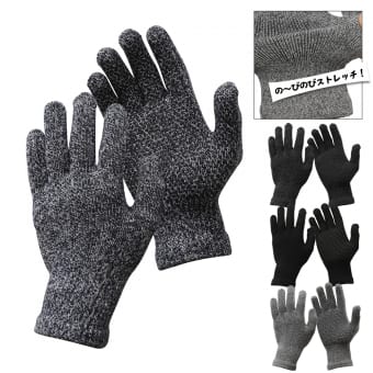 アクリルストレッチニットグローブボツ付き 1双