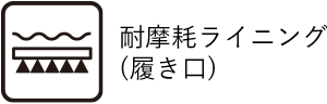 耐摩耗ライニング（履き口）